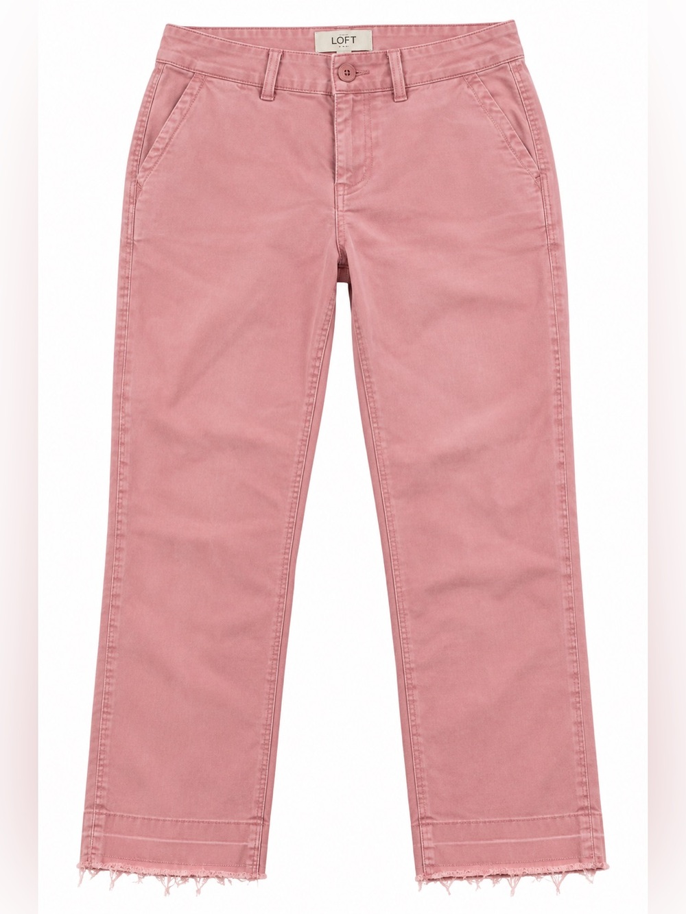 LOFT Pink Ankle Cropped Pants